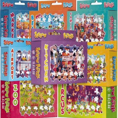 60-Piece Puzzles - Real Life Themes